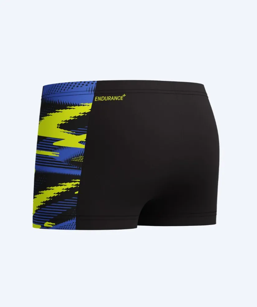 Best Speedo aquashorts til drenge - Hyperboom Panel - Sort/multi