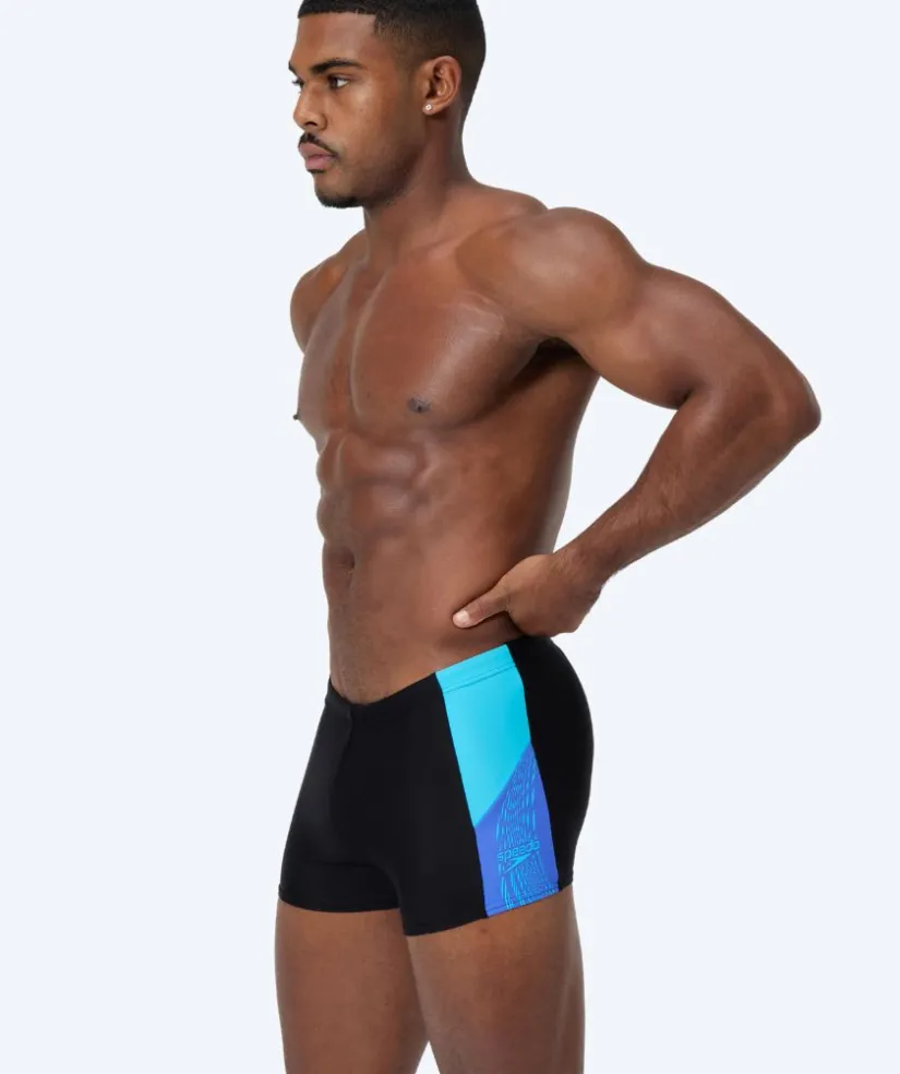 Hot Speedo aquashorts til mænd - Dive - Sort/lyseblå