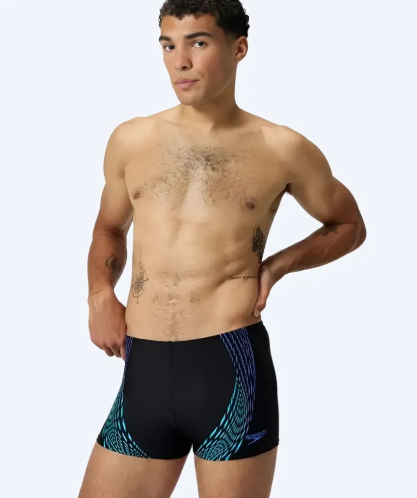 Best Speedo aquashorts til mænd - Duo Logo Print - Sort/mørkeblå