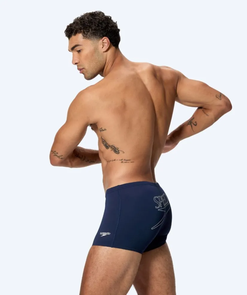Speedo aquashorts til mænd - Endurance Logo - Mørkeblå