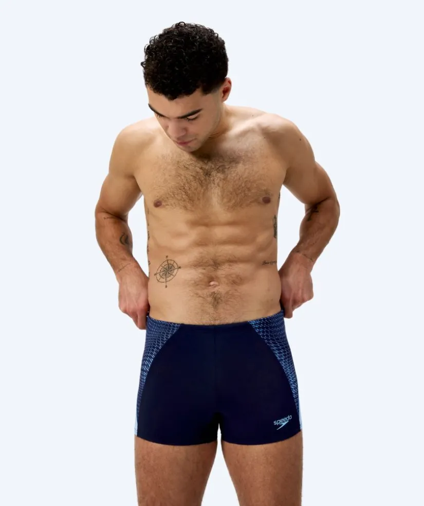 Speedo aquashorts til mænd - Endurance Max Splice - Mørkeblå/blå