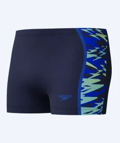 Online Speedo aquashorts til mænd - Hyperboom Splice - Mørkeblå/lyseblå