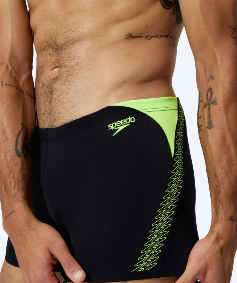 Sale Speedo aquashorts til mænd - Hyperboom Splice - Sort/gul