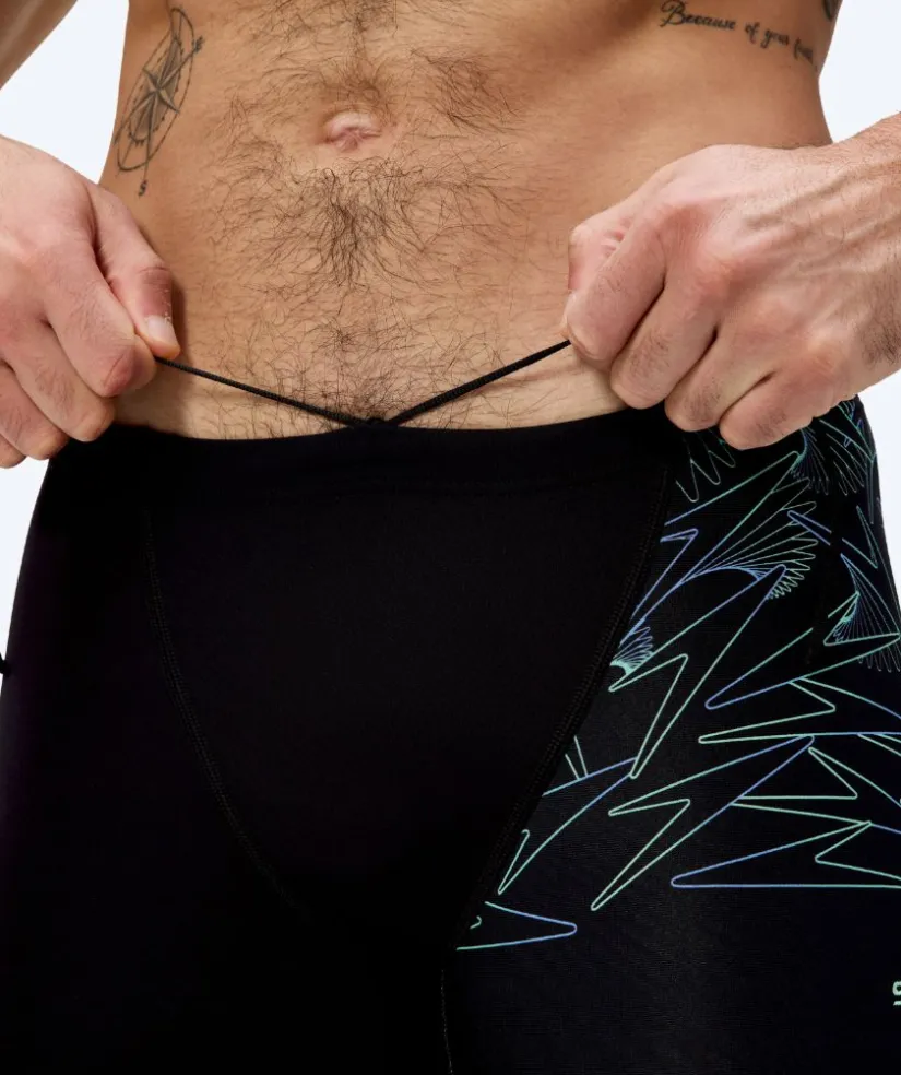Hot Speedo aquashorts til mænd - Hyperboom V-Cut - Sort/grøn