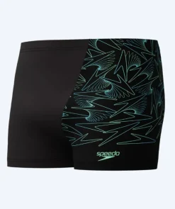 Hot Speedo aquashorts til mænd - Hyperboom V-Cut - Sort/grøn