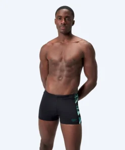 Sale Speedo aquashorts til mænd - Hyperboom Panel - Sort/turkis