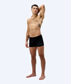 Clearance Speedo aquashorts til mænd - Medley Logo - Sort/mørkegrå