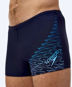 Hot Speedo aquashorts til mænd - Medley Logo - Mørkeblå/lyseblå