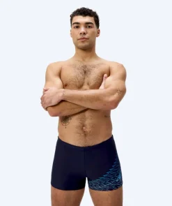 Hot Speedo aquashorts til mænd - Medley Logo - Mørkeblå/lyseblå