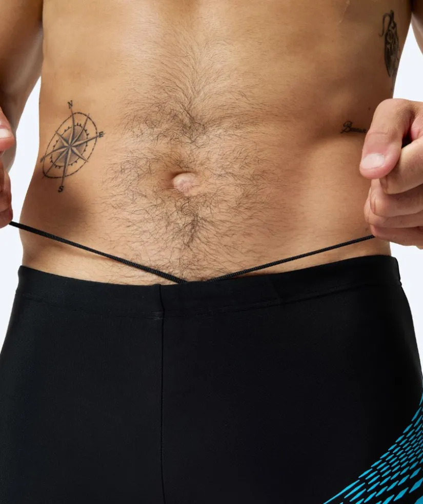 New Speedo aquashorts til mænd - Medley Logo - Sort/lyseblå