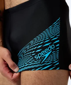 New Speedo aquashorts til mænd - Medley Logo - Sort/lyseblå