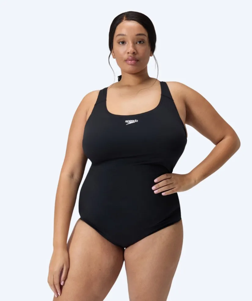 Best Speedo badedragt i plus size til damer - Endurance Medalist - Sort