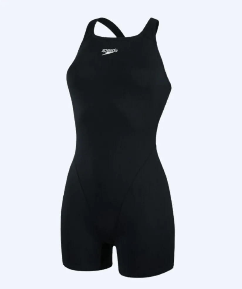 Discount Speedo badedragt med ben til damer - Endurance - Sort