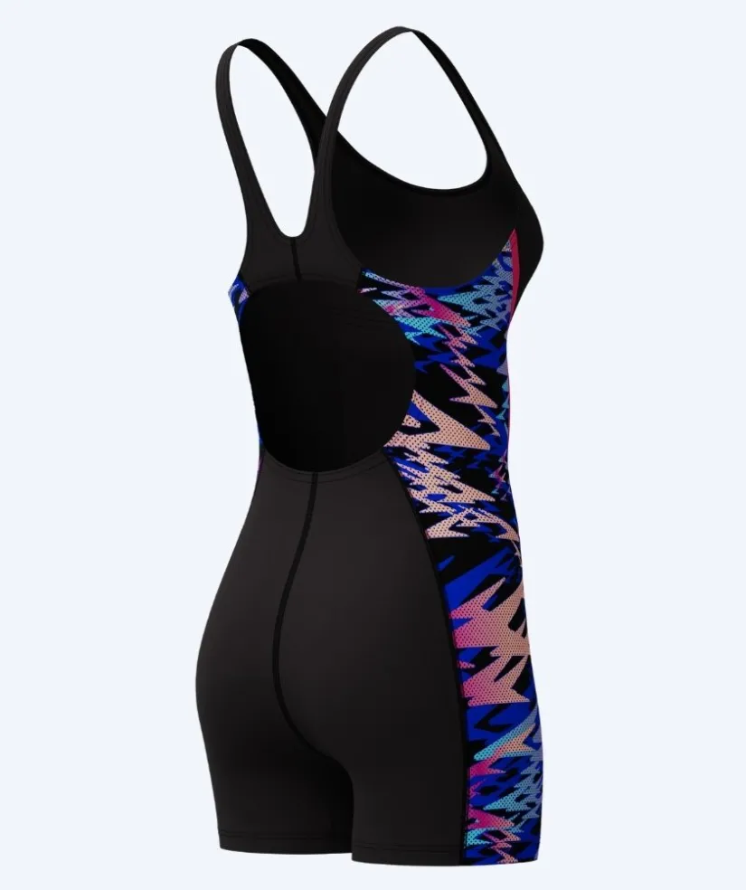 Outlet Speedo badedragt med ben til damer - Hyperboom Splice Muscleback - Sort/pink