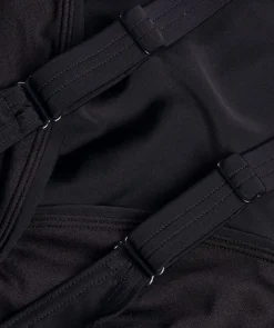 Outlet Speedo badedragt med indlæg til damer - Shaping Cross Knot - Sort