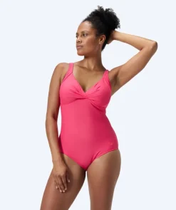 Discount Speedo badedragt med indlæg til damer - Shaping Cross Knot - Lyserød