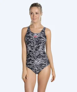 Hot Speedo badedragt til damer - Boom Allover Muscleback - Sort/hvid