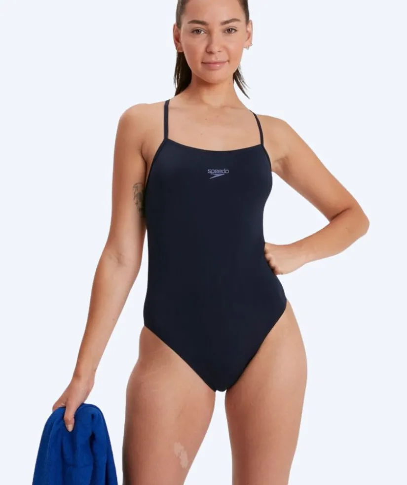 Hot Speedo badedragt til damer - Eco Endurance Thinstrap - Mørkeblå