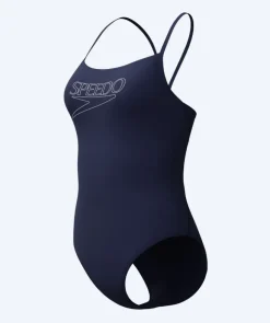 Hot Speedo badedragt til damer - Endurance Logo Thin Strap - Mørkeblå