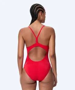 New Speedo badedragt til damer - Endurance Logo Thin Strap - Rød