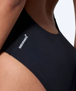 Outlet Speedo badedragt til damer - Endurance Logo Thin Strap - Sort