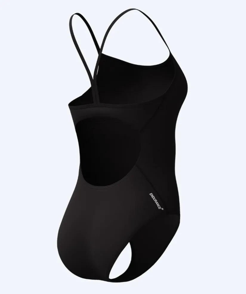 Outlet Speedo badedragt til damer - Endurance Logo Thin Strap - Sort