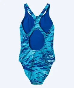 Hot Speedo badedragt til damer - Hyperboom Print Medalist - Lyseblå/mørkeblå
