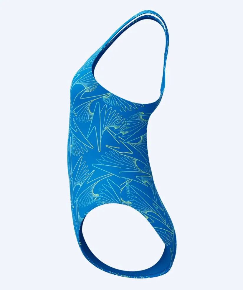 Clearance Speedo badedragt til damer - Hyperboom Allover Medalist - Blå/grøn