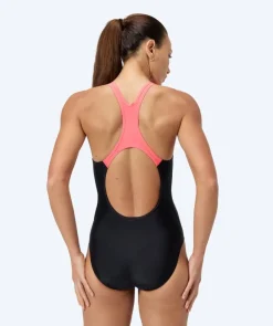 Best Speedo badedragt til damer - Medley Logo - Sort/lyserød