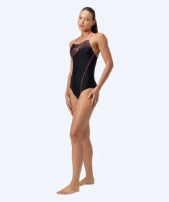 Best Speedo badedragt til damer - Medley Logo - Sort/lyserød