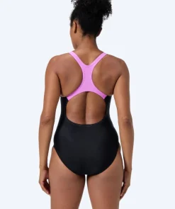 Clearance Speedo badedragt til damer - Medley Logo - Sort/pink