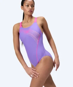 Outlet Speedo badedragt til damer - Medley Logo - Lilla/pink