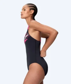 Best Speedo badedragt til damer - Medley Logo Medalist - Sort/pink