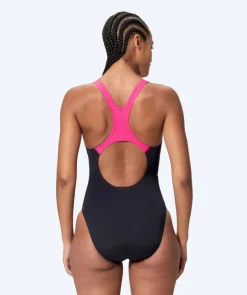 Best Speedo badedragt til damer - Medley Logo Medalist - Sort/pink