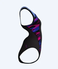 Hot Speedo badedragt til damer - Placement Laneback - Sort/lilla