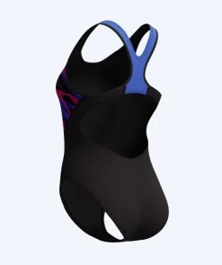 Hot Speedo badedragt til damer - Placement Laneback - Sort/lilla