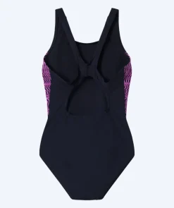 Speedo badedragt til damer - Placement Muscleback - Sort/pink