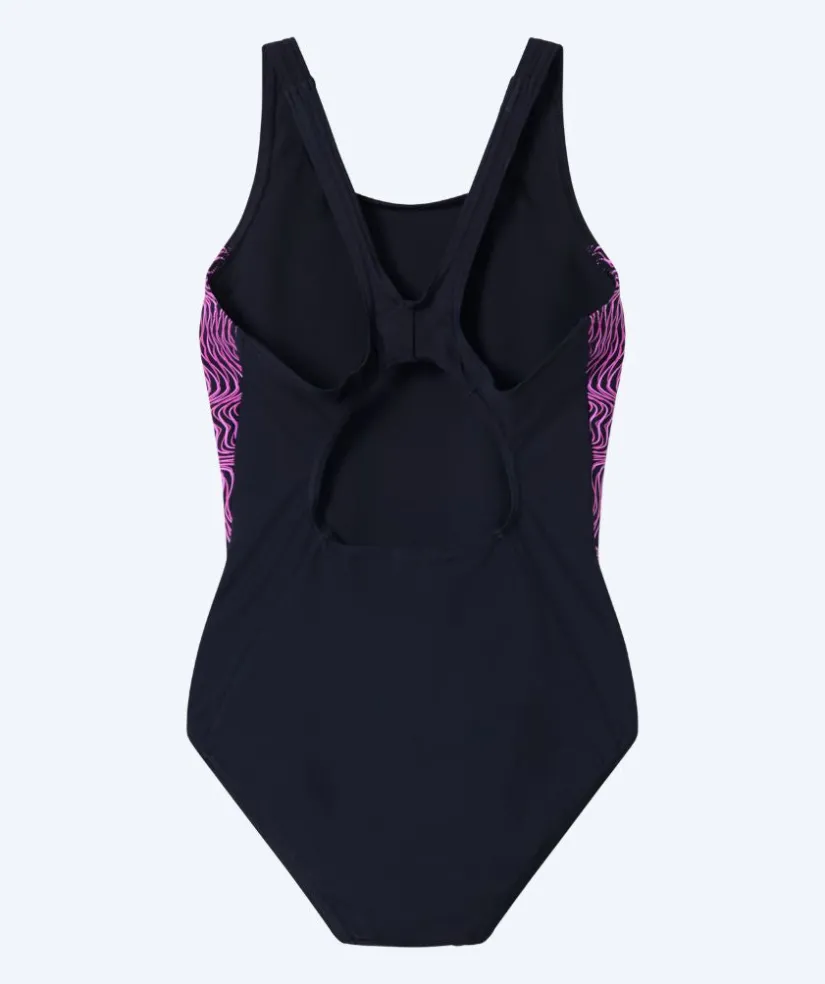 Speedo badedragt til damer - Placement Muscleback - Sort/pink