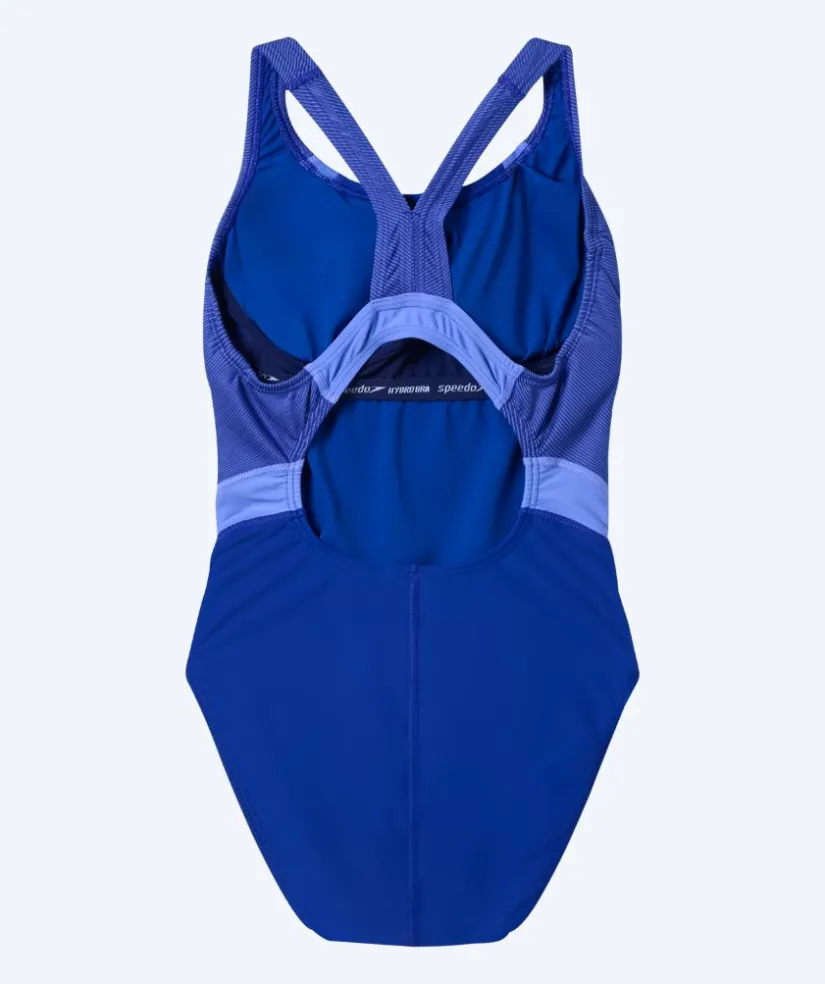 Hot Speedo badedragt til damer - Quantum Rib Splice - Mørkeblå