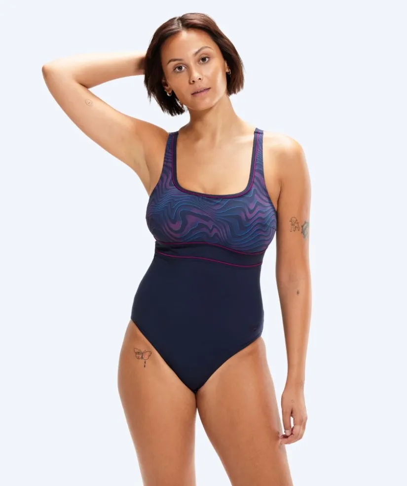 Discount Speedo badedragt til damer - Shaping ContourEclipse - Mørkeblå