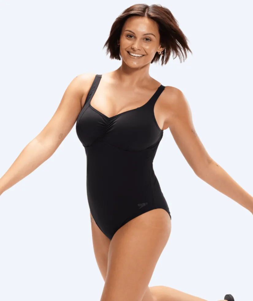 New Speedo badedragt til damer - Shaping AquaNite - Sort