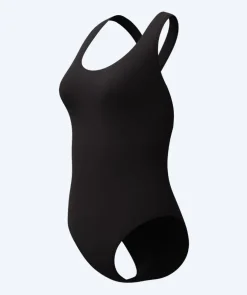 Clearance Speedo badedragt til damer - Solid Scoop Neck - Sort