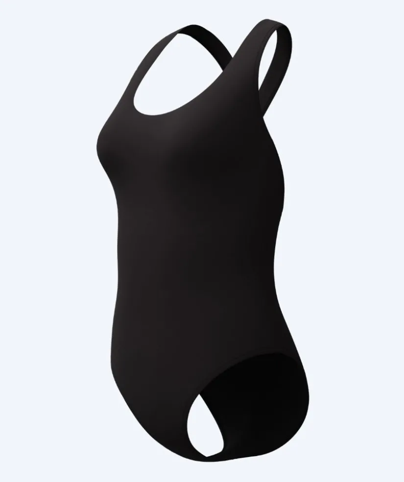 Clearance Speedo badedragt til damer - Solid Scoop Neck - Sort