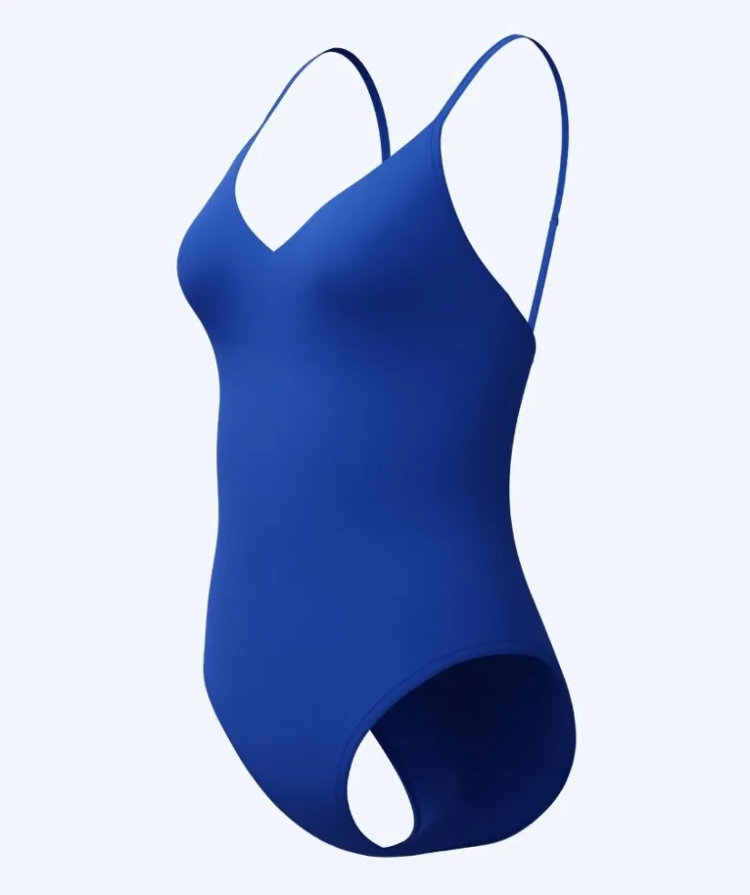 Discount Speedo badedragt til damer - Solid V-Neck - Blå