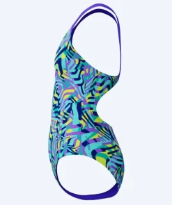 Sale Speedo badedragt til piger - Allover Digital Splashback - Lilla/turkis
