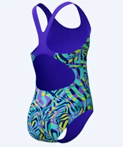 Sale Speedo badedragt til piger - Allover Digital Splashback - Lilla/turkis