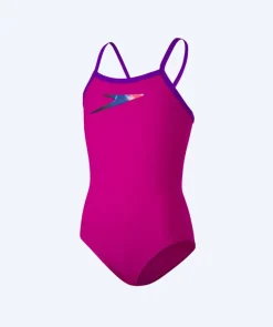 New Speedo badedragt til piger - Boom Placement Thinstrap - Lilla/blå