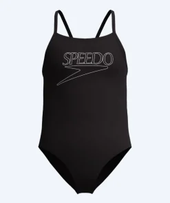 Hot Speedo badedragt til piger - Endurance Logo Thinstrap - Sort