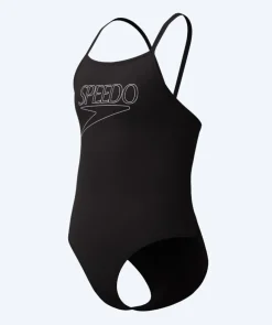 Hot Speedo badedragt til piger - Endurance Logo Thinstrap - Sort