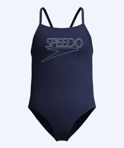 New Speedo badedragt til piger - Endurance Logo Thinstrap - Mørkeblå